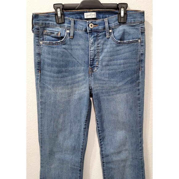 Jessica Simpson Womens Stretch Denim Medium Wash Bootcut Jeans Size 8/29 - Picture 2 of 11
